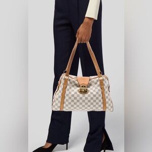 AUTHENTIC LOUIS VUITTON DAMIER AZUR STRESA PM TOTE BAG